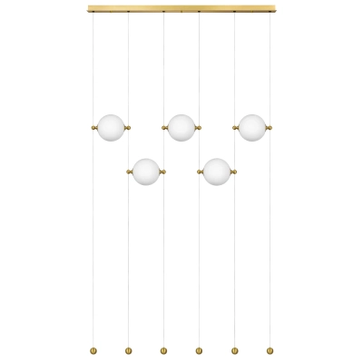 815501 Люстра DAFNE LED 5x8.5W ЛАТУНЬ 3000K Lightstar