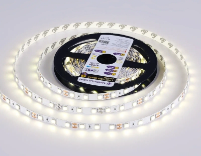 Светодиодная лента GS4002 5050 60Led/ 14.4W m/ 24V IP20 4500K 5m кратность резки 100mm (2 конт.)