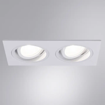 Точечный встраиваемый светильник ARTE LAMP TARF A2178PL-2WH, 2хGU10