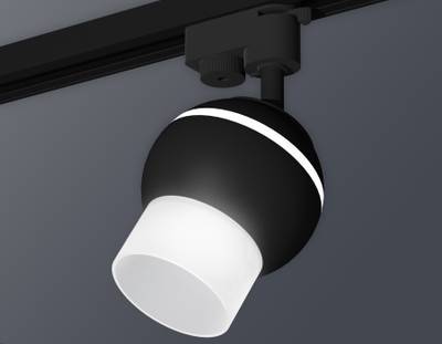 Комплект трекового светильника XT1102072 SBK/FR черный песок/белый матовый MR16 GU5.3 LED 3W 4200K (A2521, C1102, N7170)