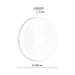 7674/DL PALE SN 152 белый/натуральное дерево LED 48Вт 3000-6000К D388 IP43 пульт ДУ FASS WOOD