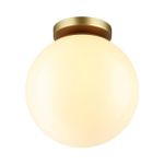 4248/1C HIGHTECH ODL21 395 золотист/металл/белый/акрил Потолочный светильник IP44 E27 LED max 9W BOSCO
