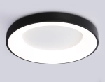 Потолочный светодиодный светильник FZ1403 BK черный IP20 48W 3000K-6500K D500*50 (ПДУ ИК)