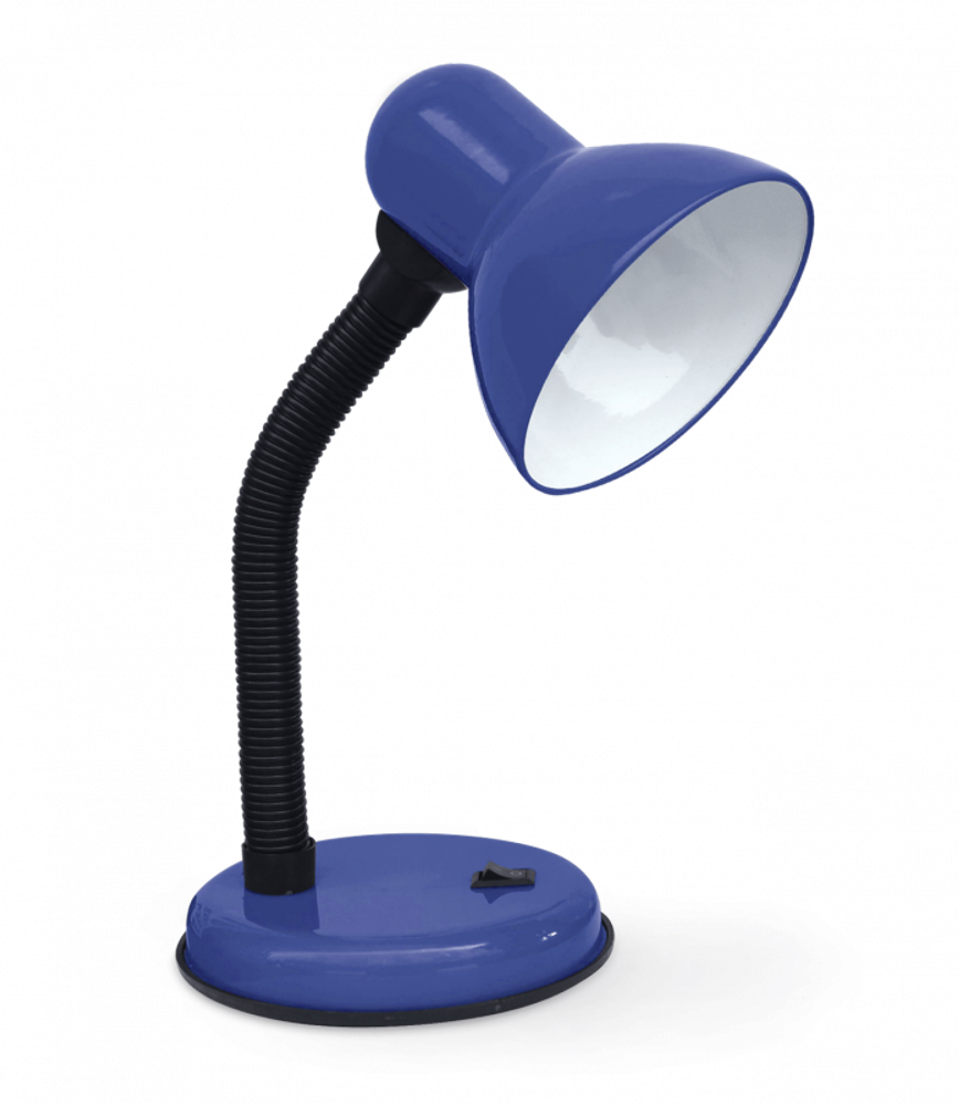 Светильник настольный СНО 22ТС 60Вт E27 230В под лампу на основании с подвесом син. IN HOME 4690612046884