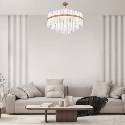 Потолочная люстра Умный дом 368/12 Smart латунь