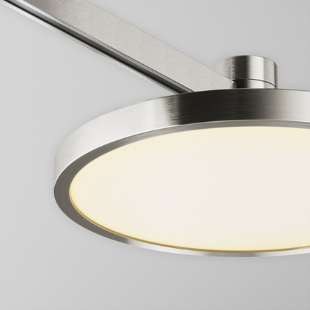 Трековый светильник Плато / Plato Flarity 3000K 10Вт 120°, TR153-1-10W3K-PT. TM Maytoni