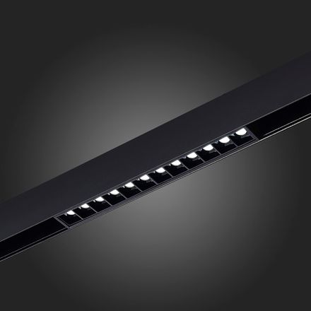 ST371.406.12 Магнитный трековый светильник SMART Черный LED 1*12W 2700K-6500K 1 080Lm Ra90 36° IP20 L270xW22xH25 48V