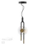 5407/12L MODERN ODL_EX24 135 черный/золотой/металл/стекло Подвес LED 12W 3000K 1005Лм MAGNET