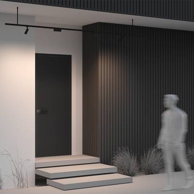 Жесткий подвес для уличной трековой системы Elasity IP O-TR001-HL-B300. TM Maytoni