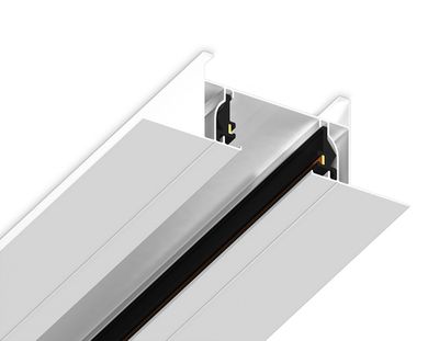 Шинопровод встраиваемый однофазный Standard 220V GL7121 WH белый 1000*58.6*18 (ввод питания, 1 заглушка, крепление в комплекте)