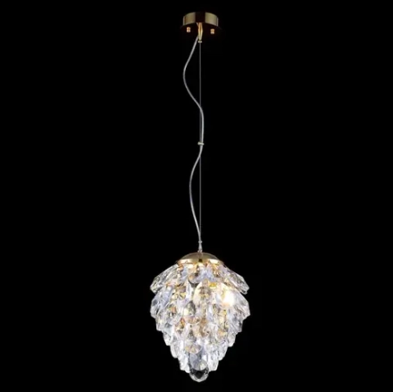 Светильник подвесной Crystal Lux CHARME SP2 GOLD/TRANSPARENT 1374/202
