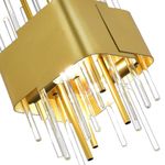 SL1633.203.04 Люстра подвесная ST-Luce Матовое золото/Матовое золото,Прозрачный E14 4*40W