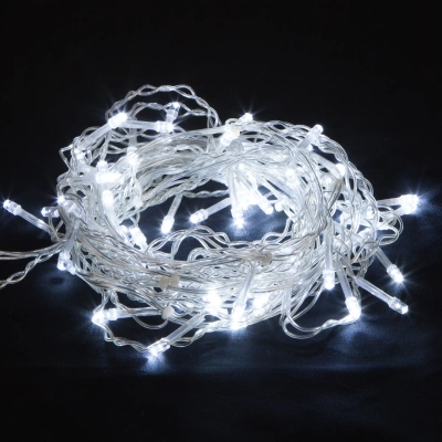 Новогодняя гирлянда бахрома белый 1,8*0,5м IP20 100-001 белый, LED