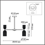 6586/10 MODERNI LN26 132 золото/прозрачный, металл/стекло Люстра подвесная E14 10*40W 220V KASSIA
