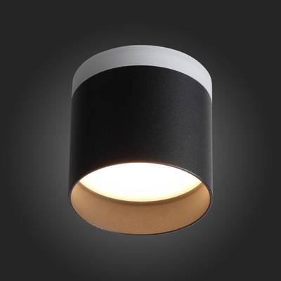 ST102.402.09 Светильник потолочный Черный LED 1*9W 3000K 702Lm Ra>80 120° IP20 D79xH75 170-240V