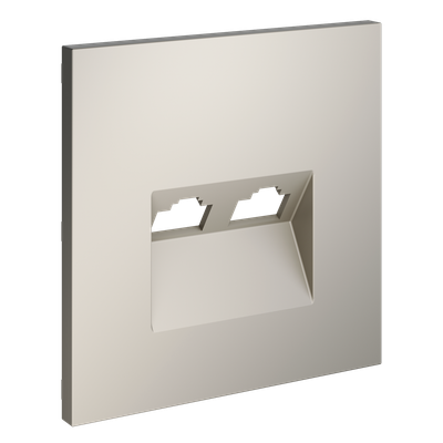 VLS001403 Накладка для розетки компьютерной двойной RJ45+RJ45 кат.6, S70 (кашемир). (ТМ Maytoni)
