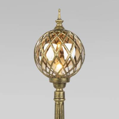 Sirius F черное золото уличный светильник на столбе IP44 Sirius F