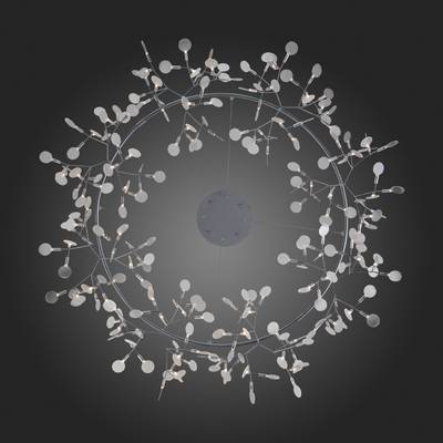 SL379.103.216 Люстра подвесная ST-Luce Серебристый/Белый LED 216*0,5W 3500K