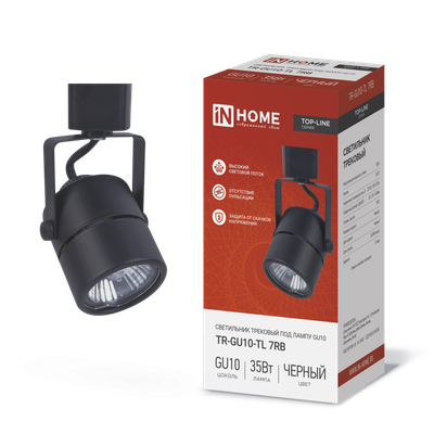 Светильник трековый TOP-LINE TR-GU10-TL 7RB GU10 230В круг под лампу черн. IN HOME 4690612043050