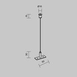 Гибкий подвес для уличной трековой системы Elasity IP O-TR001-PB-H2M. TM Maytoni