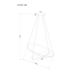 Подвесная люстра Arte Lamp MERIDIANA A2198SP-2BK, 1хLED