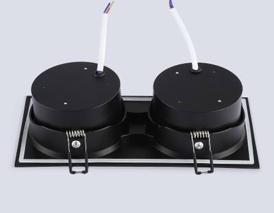 Светильник встраиваемый TN6661/2 BK черный IP44 GX53/2 220*110*48