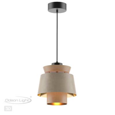 4992/1 PENDANT ODL23 521 св. коричневый/золотой/металл/экокожа Подвес E27 60W KRESSA