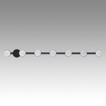 8117/7 COMFI LN26 236 черный, металл Подвесной светильник LED GX53 7*7W 220V TORINA
