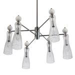 8268/6 NEOCLASSI хром/белый/прозрачный, металл/керамика/стекло Люстра Е14 6*40W 220V EMILY