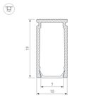 Профиль PIK-1019-2000 ANOD (Arlight, Алюминий)