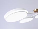 Светильник светодиодный подвесной FL51635/6 WH/GD белый/золото 3000K/4200K/6400K 50W D800*780 (Без ПДУ)