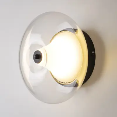 612017 Люстра PALERMO 8W LED 350LM G ЧЕРНЫЙ/ПРОЗРАЧНЫЙ 3000K Lightstar