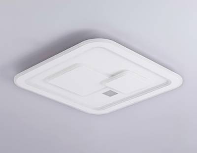 Настенно-потолочный светодиодный светильник с пультом FA7712 WH белый 3000K-6400K 99W 480*480*60 (ПДУ РАДИО 2.4G)