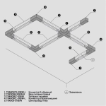 Коннектор Х-образный Trinity белый, TRA005CX-31W. TM Maytoni