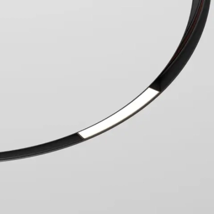 Slim Magnetic Трековый светильник для радиусного шинопровода 8W 4200K Planar чёрный Ø 800мм 85179/01