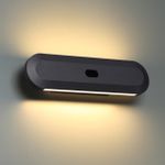 6641/14WL HIGHTECH ODL24 279 металл/черный/акрил Настенный светильник IP20 LED 14W 3000K 220V с датчиком движения и диммером яркости SATRION