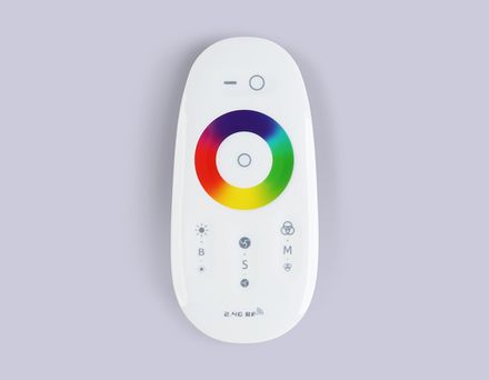 Контроллер для светодиодных лент RGB/RGBW с управлением белого света с сенсорным радио пультом 2.4G RGB 18A 12V 216W/24V 432W/RGBW 24A 12V 288W/24V 576W GS11451 (AAA)
