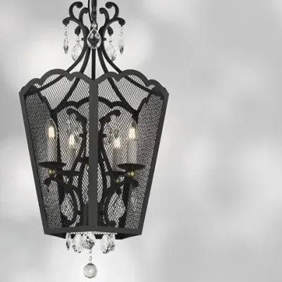 744157 Люстра CASTELLO 5х40W E14 ЧЕРНЫЙ/ЗОЛОТО Lightstar