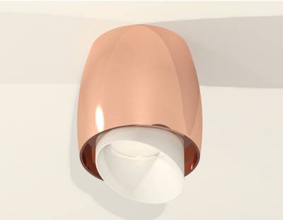 Комплект накладного светильника с акрилом XS1144021 PPG/FR золото розовое полированное/белый матовый MR16 GU5.3 (C1144, N7175)