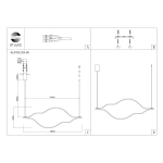 SL6106.203.65 Светильник подвесной ST-Luce Золотистый/Белый LED 1*65W 4000K