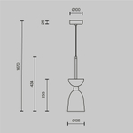 Подвесной светильник Клош / Cloches E14х1, MOD113PL-01W. TM Maytoni