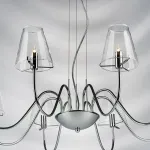758084 Люстра подв. DIAFANO 8х40W G9 ХРОМ/ПРОЗРАЧНЫЙ
