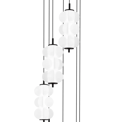 SL6121.403.07 Светильник подвесной ST-Luce Черный/Белый LED 7*8W 3000K