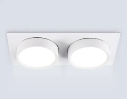 Светильник встраиваемый TN6741/2 WH белый IP44 GX53/2 210*110*57