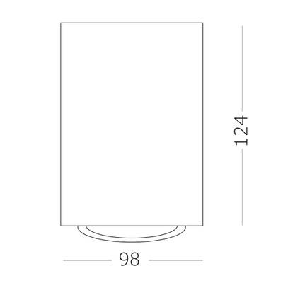 ST108.417.01 Светильник потолочный Мат. черный GU10 1*50W  D98xH124 220V Без ламп