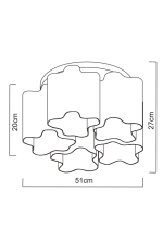 Потолочная люстра Arte Lamp SERENATA A3459PL-5AB, 5хE27
