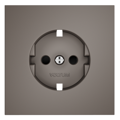 VLS000714 Накладка для розетки с заземлением и защитными шторками, S70 (капучино). (ТМ Maytoni)