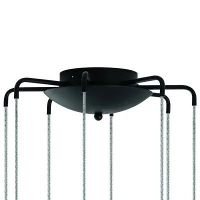 L8T747237 Люстра TUBO LED 40W 2400LM 25G ЧЕРНЫЙ 3000K (574737+747237 (8шт)