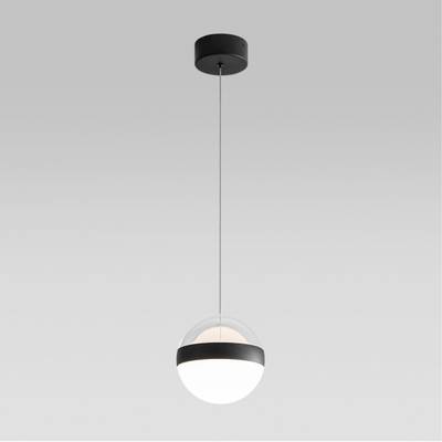 5075/12L L-VISION ODL24 389 черный/прозрачн./молочный/металл/акрил Подвес LED 12W 4000K 600лм RONI