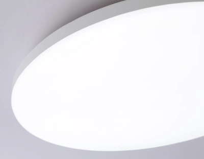 Потолочный светодиодный светильник с Wi-Fi Яндекс Алисой/Tuya/Smart Home/Alexa FZ2001 WH белый IP54 20W 3000K-6500K+RGB D300*55 (ПДУ ИК)